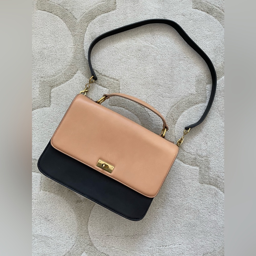 J Crew leather shoulder bag